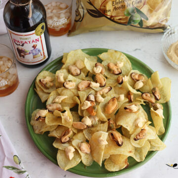 Imagen de la receta Patatas fritas con mejillones y vermut