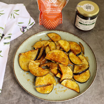Imagen de la receta Berenjenas fritas con miel