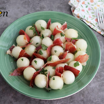 Imagen de la receta Ensalada de Melón con Jamón