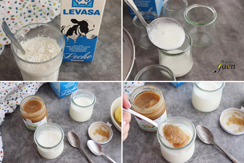 Cuajada con mermelada de limón