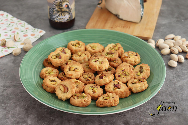 Galletas de queso y pistachos