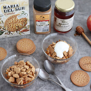 Imagen de la receta Manzana con crumble de galletas maría