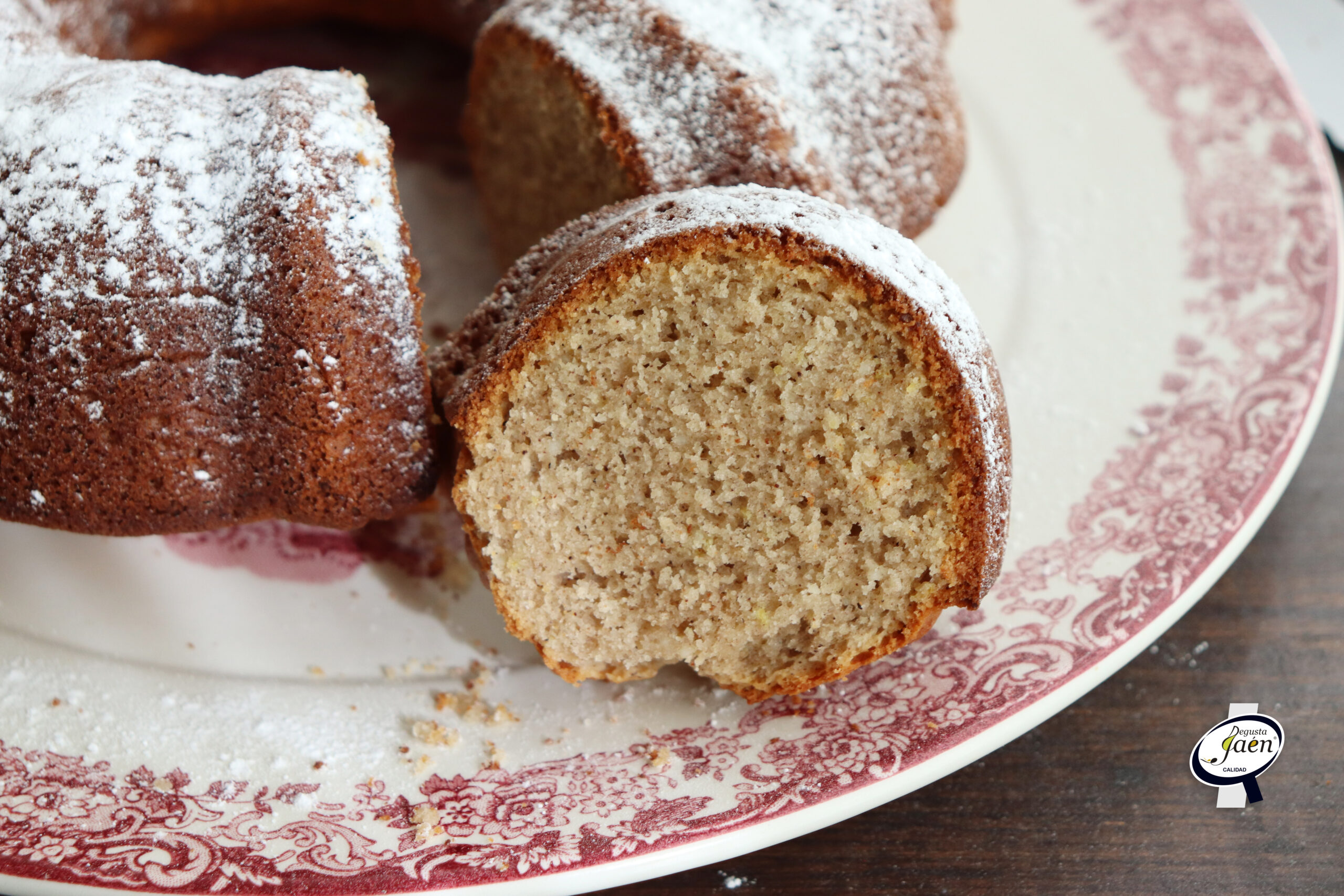 Bizcocho de requesón y aceite de oliva virgen extra
