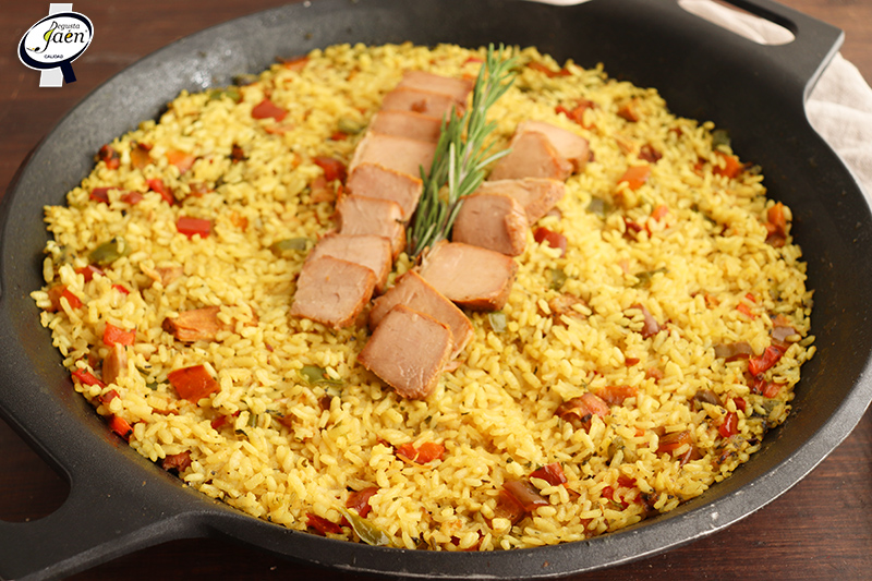 Arroz con lomo de orza