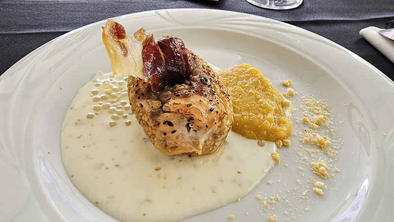 Popieta de trucha con corazón y sabor serrano