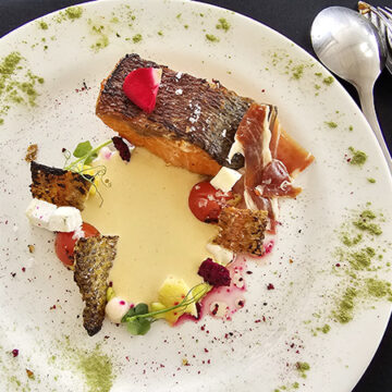 Imagen de la receta "Improvisación", la receta con Trucha de Aguasmulas de Ramón Jurado