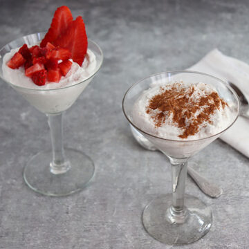 Imagen de la receta Mousse de requesón de cabra con miel y canela: un capricho saludable en cinco minutos