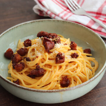 Imagen de la receta Espaguetis carbonara de chorizo